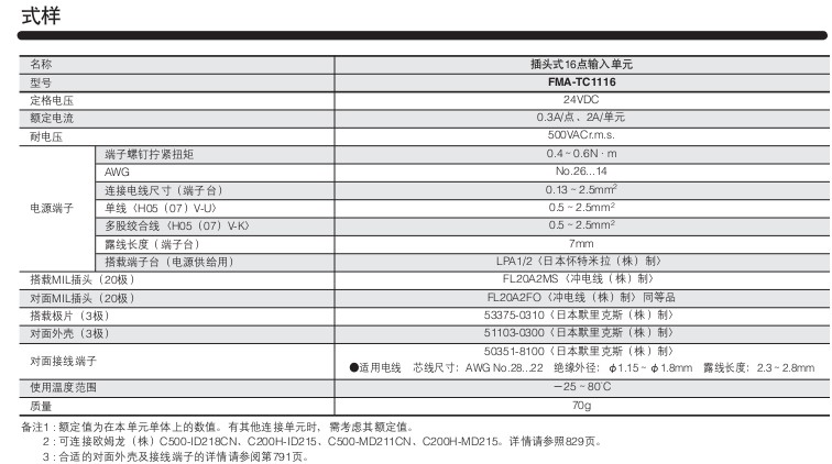 小金井（KOGANEI）PC配線系統(tǒng)（插頭式8點，16點輸入輸出單元）